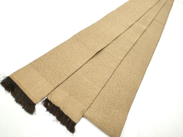 平和屋着物●男性　本場筑前博多織　角帯　霞文　正絹　逸品　CABF8606hy