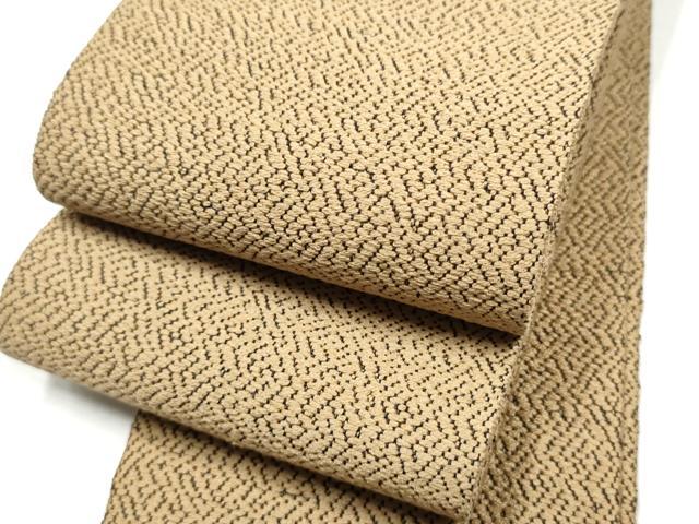 平和屋着物●男性　本場筑前博多織　角帯　霞文　正絹　逸品　CABF8606hy
