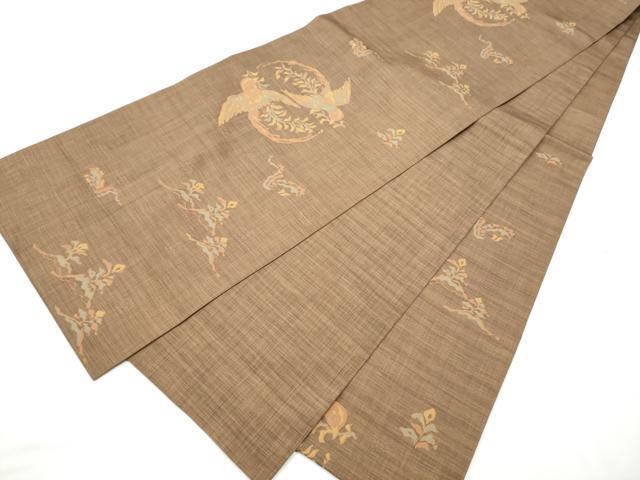平和屋着物●名門木屋太　今河織物　六通柄袋帯　花喰鳥　正絹　逸品　CABF8626hy