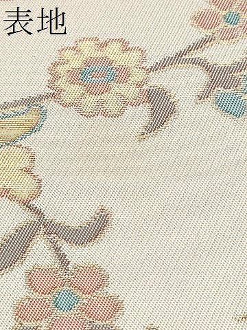 平和屋着物●全通柄　本袋帯　更紗花唐草文　金糸　正絹　逸品　CABF8627hy