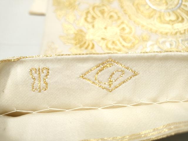 平和屋着物●西陣　川島織物　六通柄　本袋帯　更紗花文　金銀糸　正絹　逸品　CABF8636hy