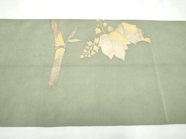 平和屋着物●爪掻き本綴れ　八寸名古屋帯　鳳凰　金銀糸　正絹　逸品　CABF8644hy