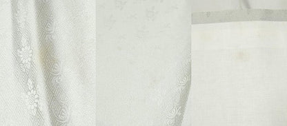 平和屋着物●九寸開き名古屋帯　刺繍　草花文　金彩　正絹　逸品　CABF8669hy