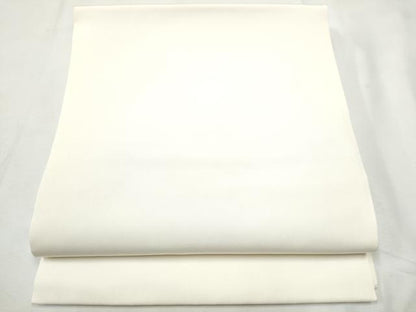 平和屋着物●塩瀬　九寸開き名古屋帯　色無地　生成色　正絹　逸品　CABF8705hy
