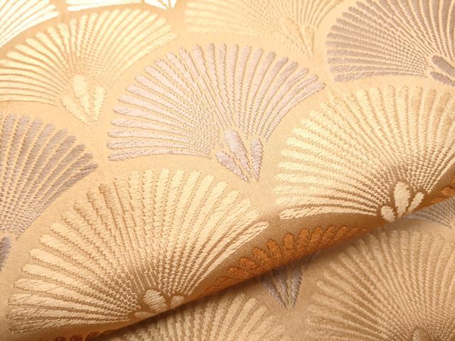 平和屋着物●西陣　川島織物　洗える最高級着物　＜英＞はなぶさ謹製　九寸名古屋帯　唐織　松葉青海波　たとう紙付き　CABF8708hy