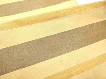 平和屋着物●東京京和工藝　つけ帯　横段文　金糸　たとう紙付き　正絹　逸品　CABF8712hy
