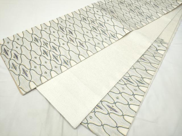 平和屋着物●紋屋井関　御寮織　六通柄袋帯　立涌霞文　金糸　正絹　逸品　CABF8714hy