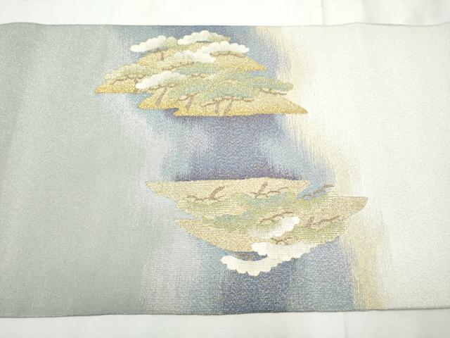 平和屋着物●爪掻き本綴れ　両面　六通柄袋帯　枝松文　金糸　やまと誂製　正絹　逸品　CABF8719hy