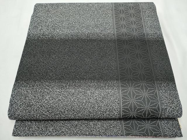 平和屋着物●両方向　両面　全通柄袋帯　ふくれ織　飛鶴笹竹梅文　金糸　正絹　逸品　CABF8728hy