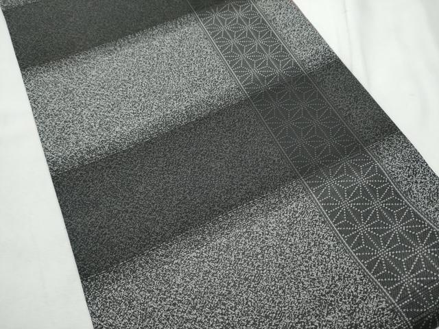 平和屋着物●両方向　両面　全通柄袋帯　ふくれ織　飛鶴笹竹梅文　金糸　正絹　逸品　CABF8728hy