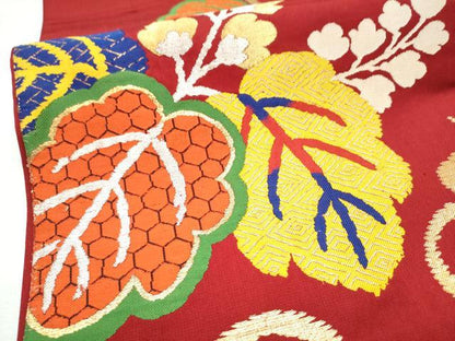 平和屋着物●全通柄　本袋帯　桐唐草文　金銀糸　正絹　逸品　CABF8732hy