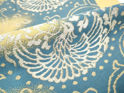 平和屋着物●六通柄京袋　本袋帯　向かい鳥唐草文　金銀糸　正絹　逸品　CABF8738hy