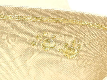 平和屋着物●西陣　とみや織物謹製　とみや帯　太鼓柄袋帯　唐織　仕覆花文　金糸　正絹　逸品　CABF8750hy