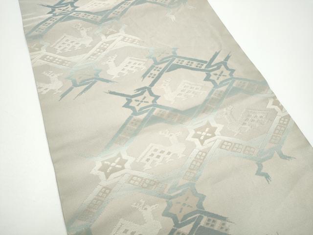 平和屋着物●九寸開き名古屋帯　有栖川錦　正絹　逸品　CABF8773hy