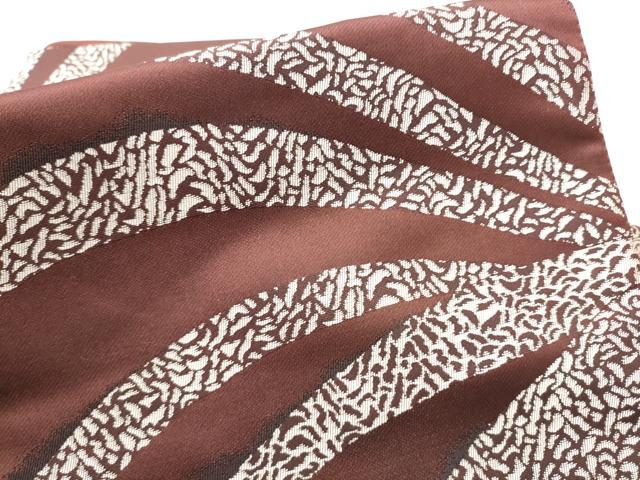 平和屋着物●全通柄　九寸名古屋帯　幾何学文様　健勝苑扱い　正絹　逸品　CABF8792hy
