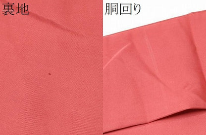 平和屋着物●塩瀬　九寸名古屋帯　藍　型染め　証紙付き　正絹　逸品　CABF8794hy