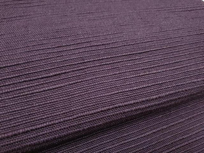 平和屋着物●八寸名古屋帯　信州紬　色無地　似せ紫色　正絹　逸品　CABF8795hy