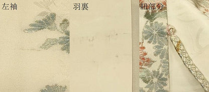 平和屋着物＃羽織　寿光織　草花文　金糸　正絹　逸品　未使用　CABF8802in