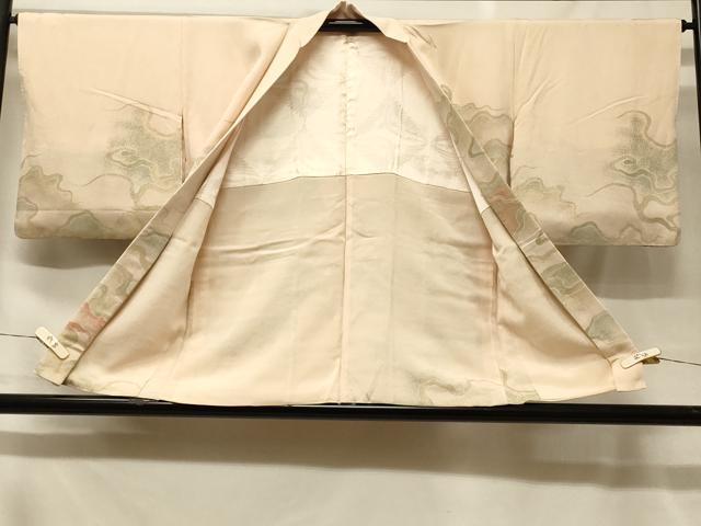 平和屋着物＃羽織　寿光織　霞文　金糸　正絹　逸品　未使用　CABF8804in