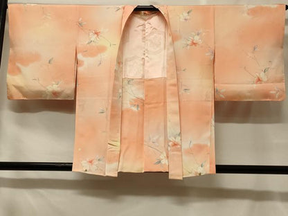 平和屋着物＃羽織　地紋起こし　枝花文　暈し染め　正絹　逸品　未使用　CABF8819in