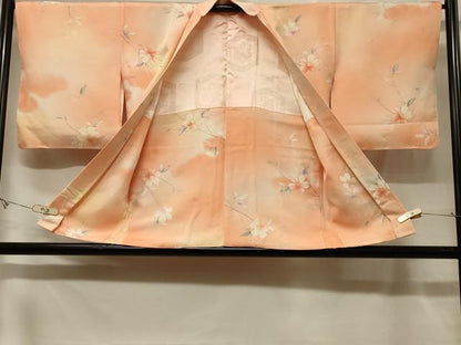 平和屋着物＃羽織　地紋起こし　枝花文　暈し染め　正絹　逸品　未使用　CABF8819in
