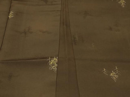 平和屋着物＃羽織　地紋起こし　草木文　正絹　逸品　CABF8827in