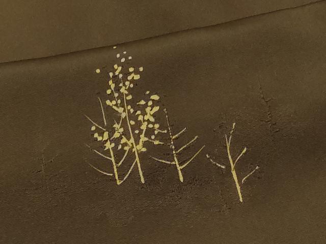 平和屋着物＃羽織　地紋起こし　草木文　正絹　逸品　CABF8827in