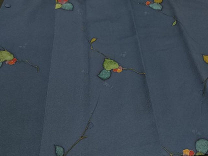 平和屋着物＃道行コート　地紋起こし　枝花文　金彩　正絹　逸品　CABF8828in