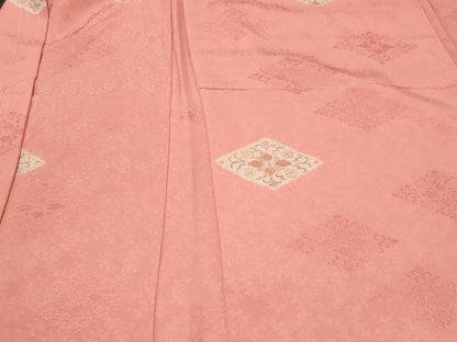 平和屋着物＃羽織　地紋起こし　花菱文　正絹　逸品　未使用　CABF8829in