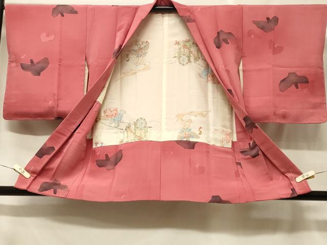 平和屋着物＃羽織 地紋起こし 幾何学文様 暈し染め 正絹 逸品 未使用