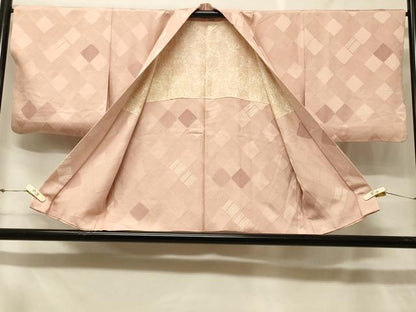 平和屋着物＃羽織　絞り　地紋起こし　菱吉祥文　正絹　逸品　CABF8841in