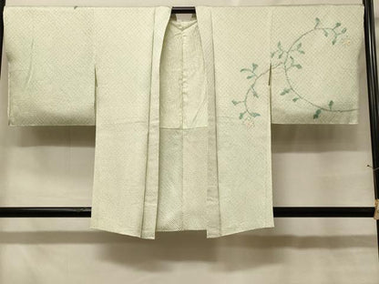 平和屋着物＃羽織　総絞り　枝花文　正絹　逸品　未使用　CABF8859in