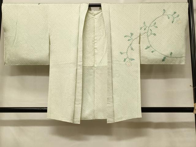 平和屋着物＃羽織　総絞り　枝花文　正絹　逸品　未使用　CABF8859in