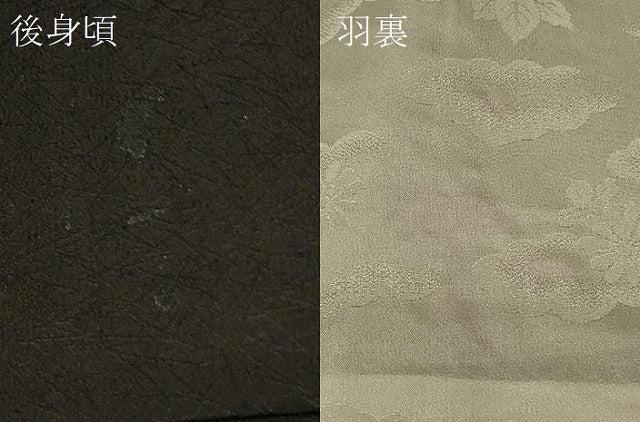平和屋着物＃羽織　総刺繍　竜田川　黒地　洗える着物　CABF8862in