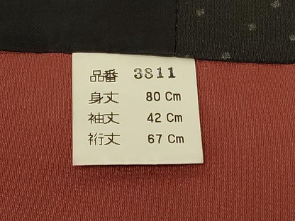 平和屋着物＃道中着　変わり間道　洗える着物　CABF8863in