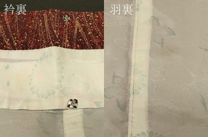 平和屋着物＃羽織　抽象文　洗える着物　CABF8875in