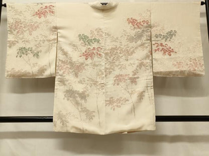 平和屋着物＃羽織　寿光織　枝葉文　金糸　正絹　逸品　CABF8876in