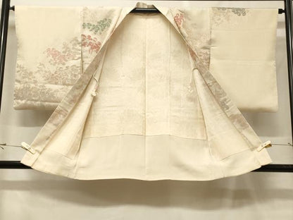 平和屋着物＃羽織　寿光織　枝葉文　金糸　正絹　逸品　CABF8876in