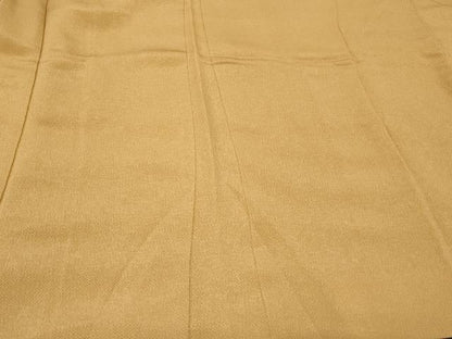平和屋着物＃羽織　色無地　萱草色　鬼しぼ縮緬　正絹　逸品　CABF8883in