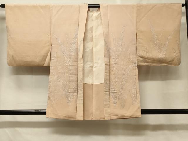平和屋着物＃羽織　寿光織　草木文　銀糸　正絹　逸品　CABF8885in