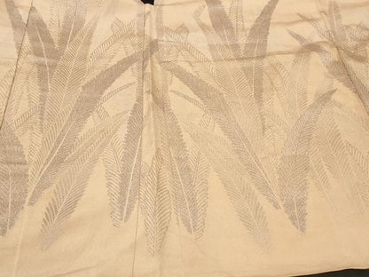 平和屋着物＃羽織　寿光織　草木文　銀糸　正絹　逸品　CABF8885in