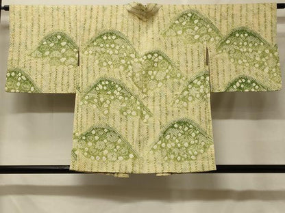 平和屋着物＃羽織　総絞り　遠山草花文　正絹　逸品　CABF8886in