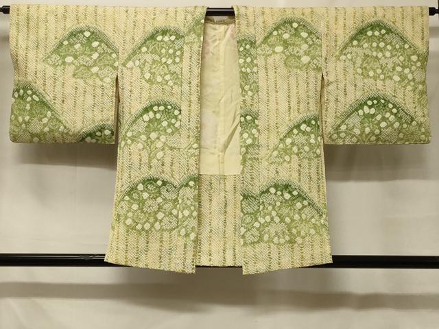 平和屋着物＃羽織　総絞り　遠山草花文　正絹　逸品　CABF8886in