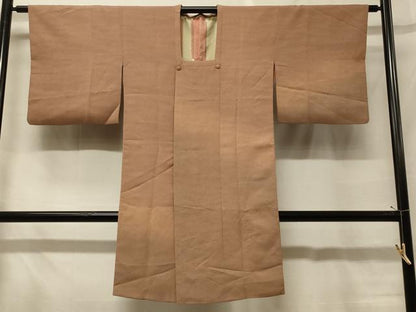 平和屋着物＃道行コート　霞地紋　ロング丈　正絹　逸品　CABF8896in