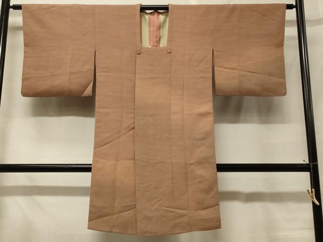 平和屋着物＃道行コート　霞地紋　ロング丈　正絹　逸品　CABF8896in