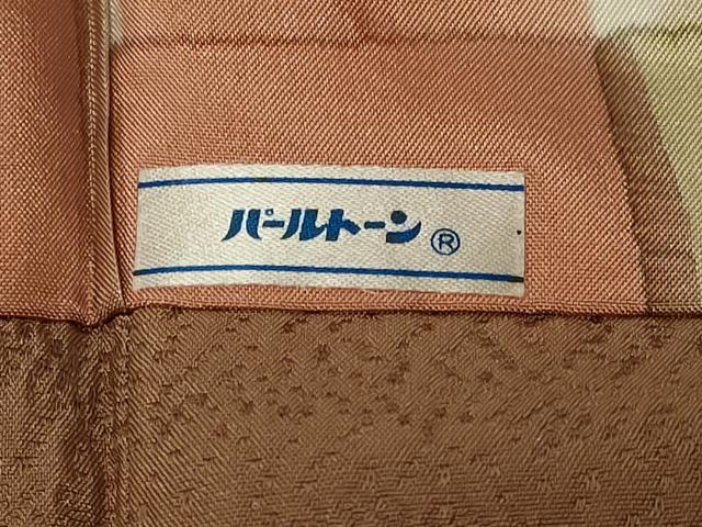 平和屋着物＃道行コート　霞地紋　ロング丈　正絹　逸品　CABF8896in