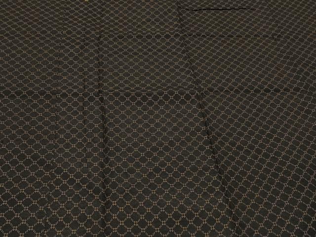 平和屋着物＃道行コート　蜀江文　黒地　ロング丈　正絹　逸品　CABF8900in