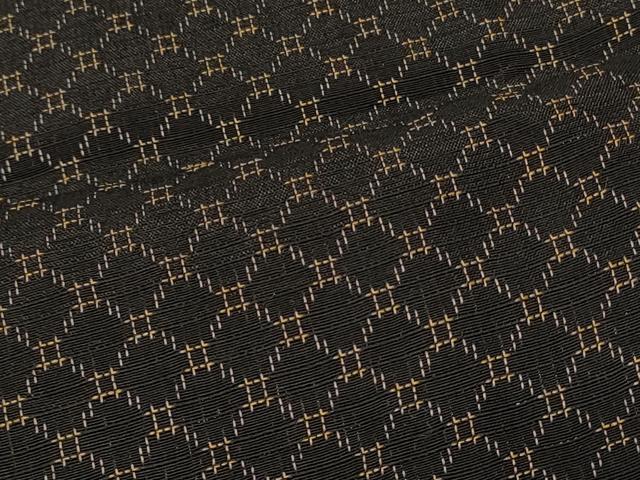 平和屋着物＃道行コート　蜀江文　黒地　ロング丈　正絹　逸品　CABF8900in