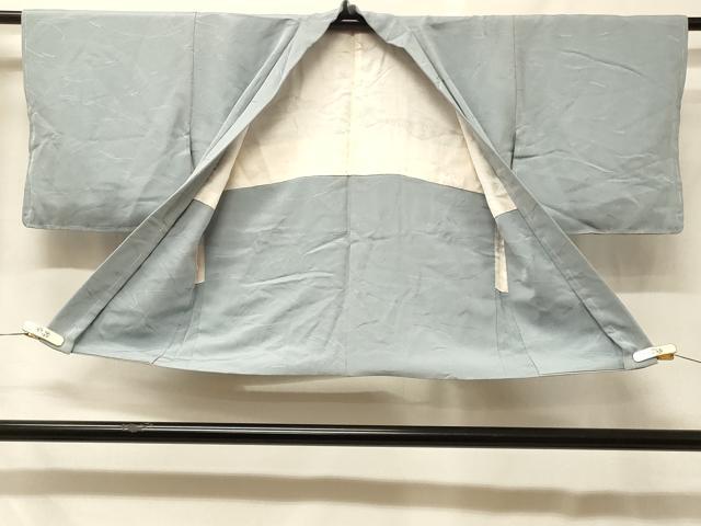 平和屋着物＃羽織　色無地　文意匠　秘色色　正絹　逸品　未使用　CABF8905in