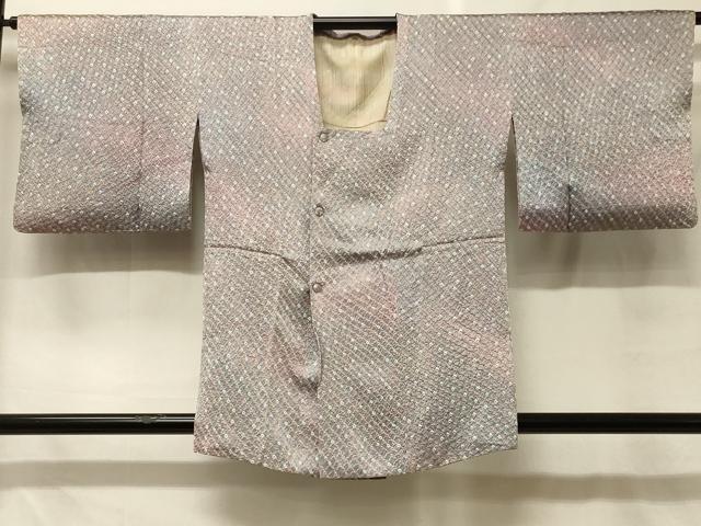 平和屋着物＃道行コート　総絞り　鹿の子文様　暈し染め　さが美扱い　正絹　逸品　CABF8907in